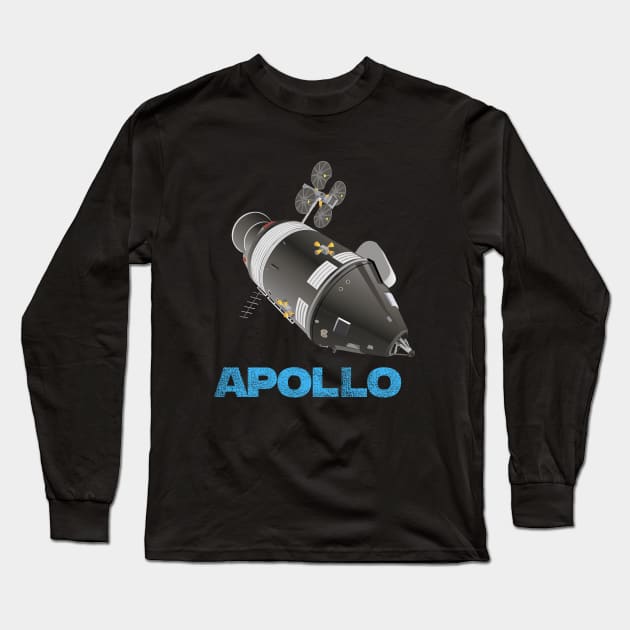 Apollo Spacecraft Long Sleeve T-Shirt by NorseTech